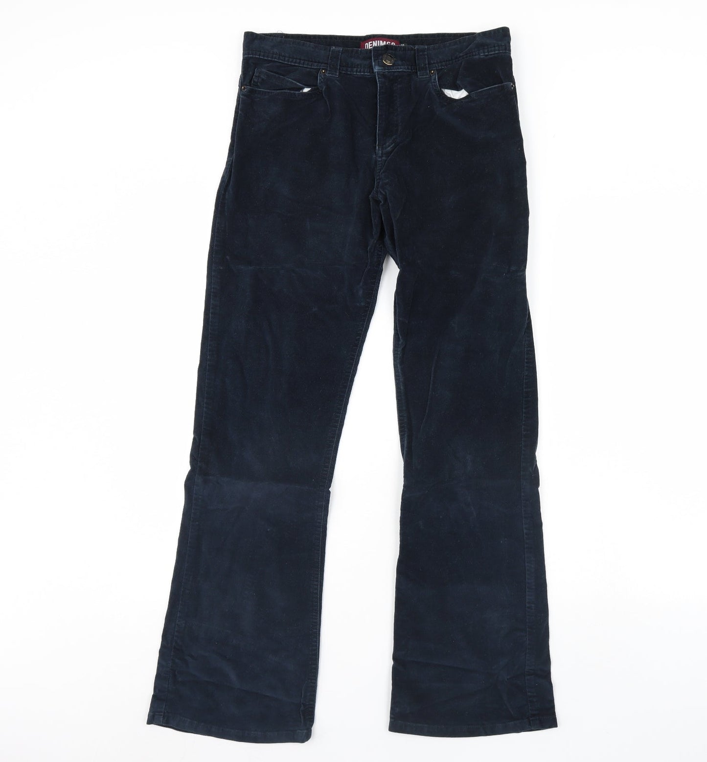 Womens UK Size 10 Denim & Co. Regular Fit  Blue Trousers