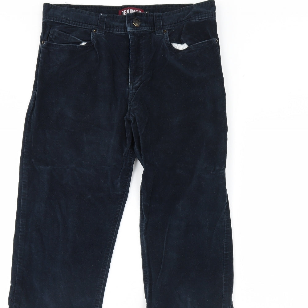 Womens UK Size 10 Denim & Co. Regular Fit  Blue Trousers