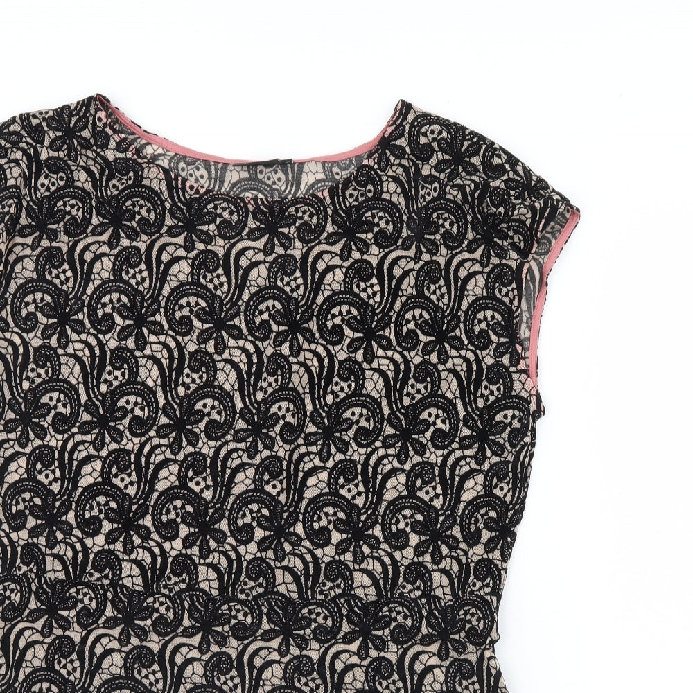 Womens UK Size 14 NEXT Black Basic Blouse