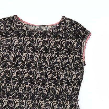 Womens UK Size 14 NEXT Black Basic Blouse