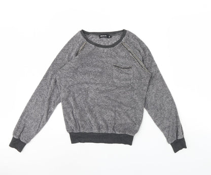 Redial Womens Grey   Pullover Jumper Size M