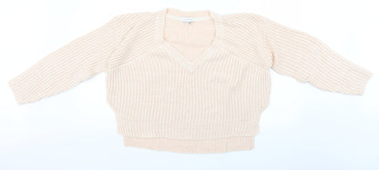 Womens UK Size XS Topshop Pink Pullover Jumper