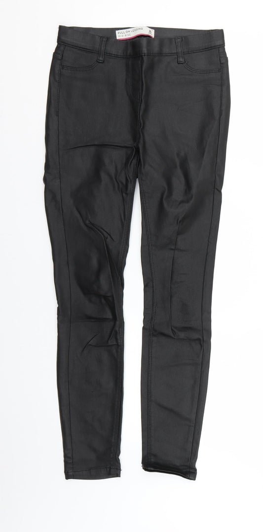 Womens UK Size 8 NEXT Regular Fit Jegging Black Trousers