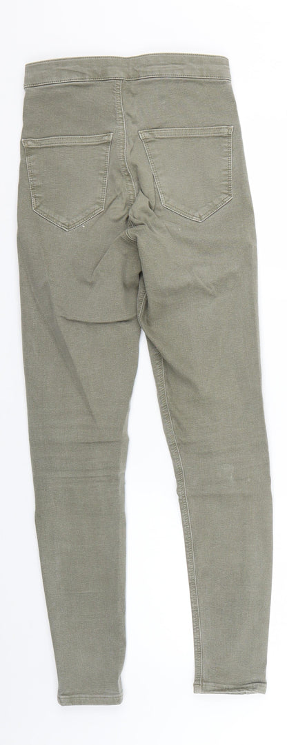 Womens UK Size 26 Topshop Regular Fit Jegging Green Trousers