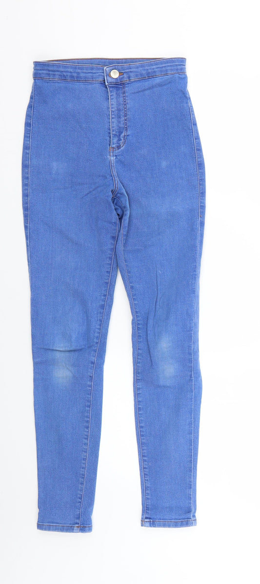 Topshop Womens Blue   Jegging Trousers Size 26 L26 in