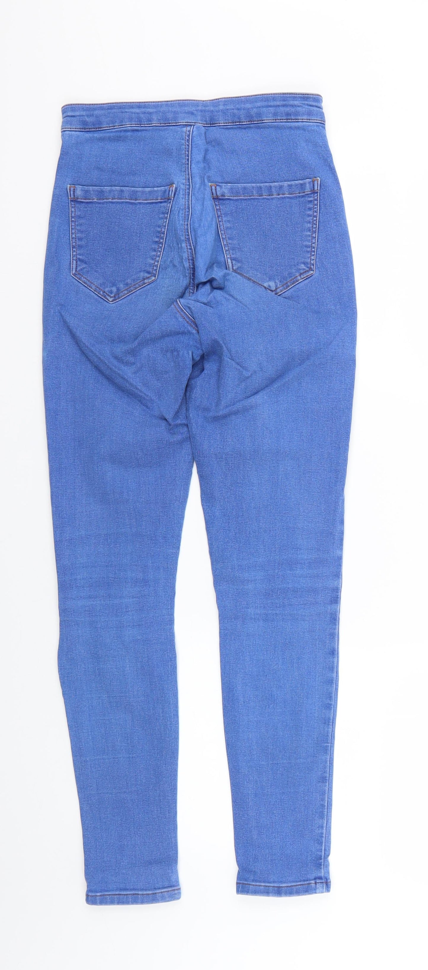 Topshop Womens Blue   Jegging Trousers Size 26 L26 in
