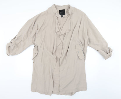 New Look Womens Grey   Overcoat Coat Size 12