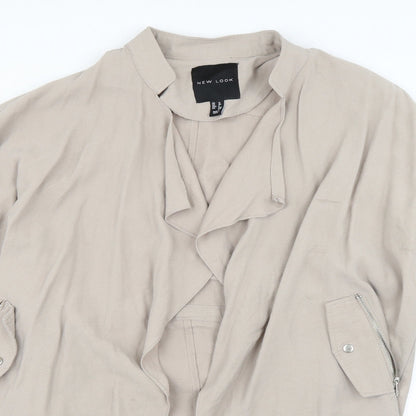 New Look Womens Grey   Overcoat Coat Size 12