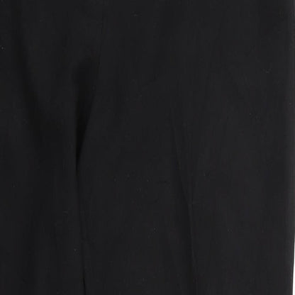 Womens UK Size 12 F&F Regular Fit Chino Black Trousers