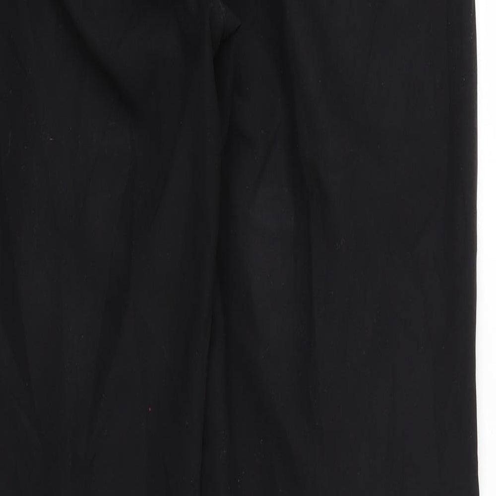 Womens UK Size 12 F&F Regular Fit Chino Black Trousers