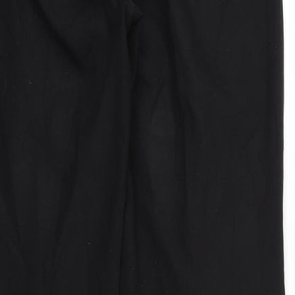 Womens UK Size 12 F&F Regular Fit Chino Black Trousers