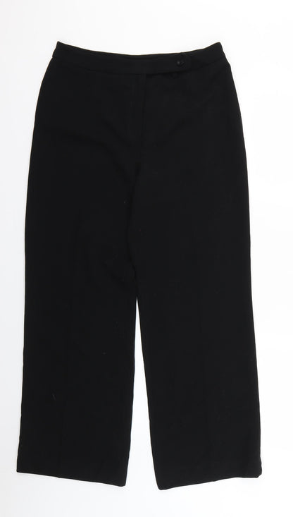 Womens UK Size 12 Principles Regular Fit Chino Black Trousers