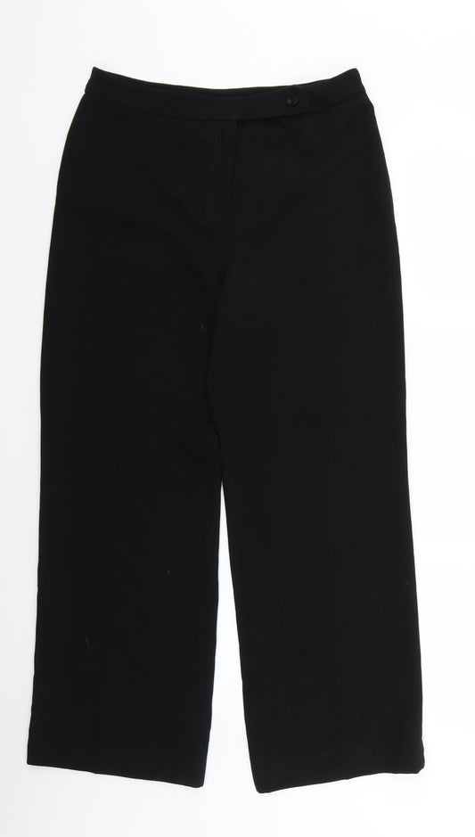 Womens UK Size 12 Principles Regular Fit Chino Black Trousers