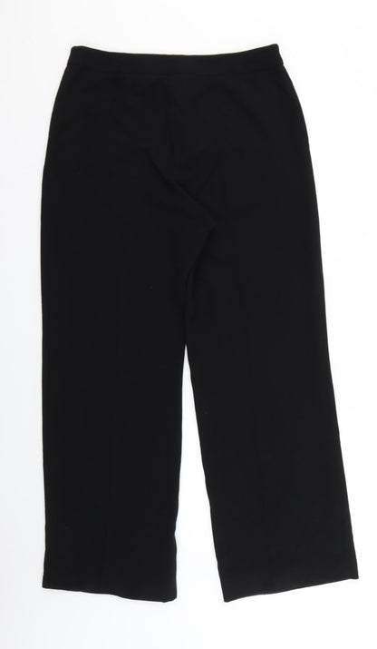 Womens UK Size 12 Principles Regular Fit Chino Black Trousers