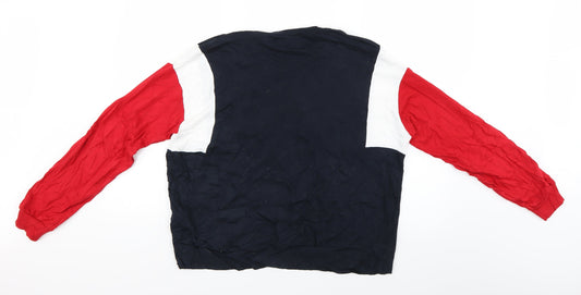 H&M Mens Multicoloured Striped  Pullover Jumper Size L