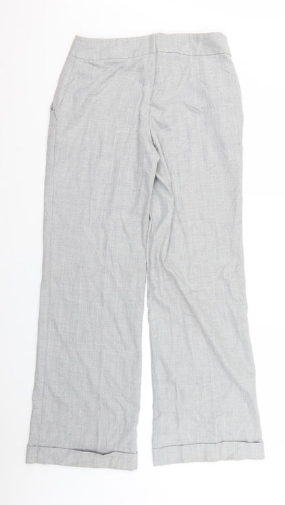 Womens UK Size 10 Preworn Regular Fit  Grey Trousers