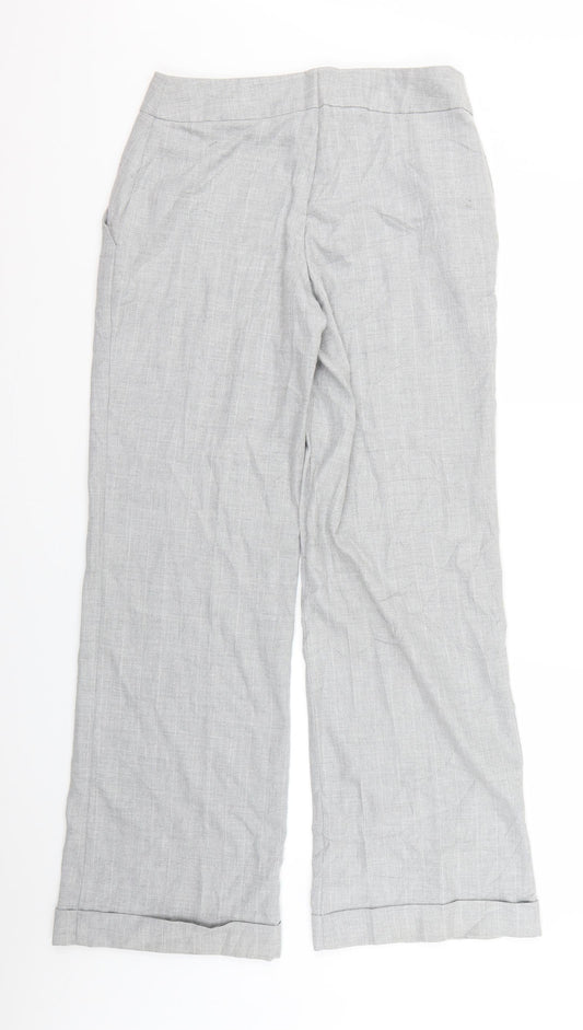 Womens UK Size 10 Preworn Regular Fit  Grey Trousers