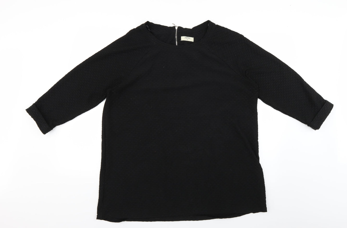 Papaya Womens Black   Basic Blouse Size 18