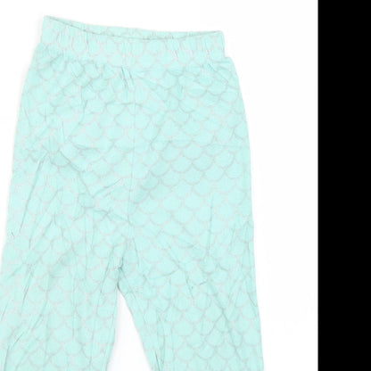 Primark Girls Blue Geometric  Cami Pyjama Pants   - mermaid