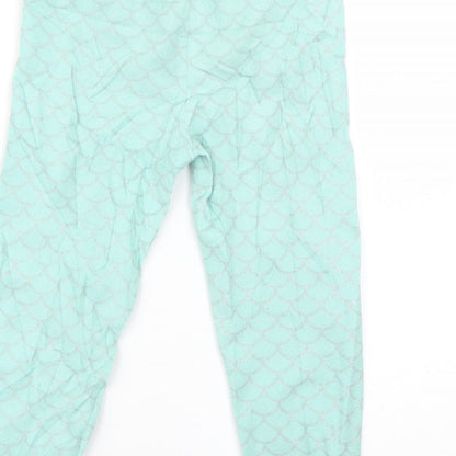 Primark Girls Blue Geometric  Cami Pyjama Pants   - mermaid