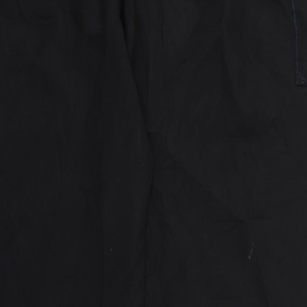 Womens UK Size 16 Preworn Regular Fit  Black Trousers
