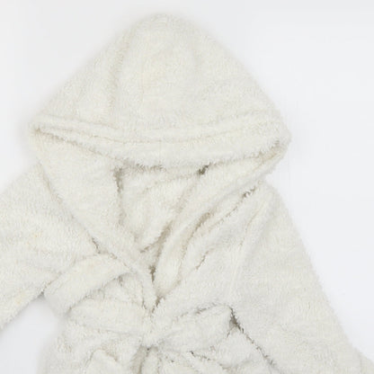 minikidz Girls White Solid  Top Robe Size 2-3 Years