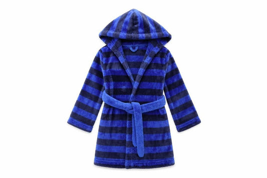 Marks and Spencer Boys Blue Striped   Robe Size 2-3 Years