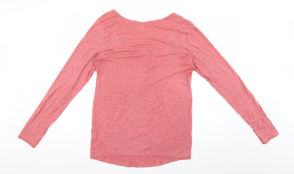Womens UK Size L H&M Pink Basic Blouse