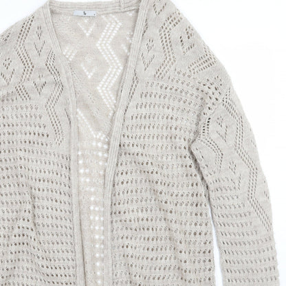 TU Womens Beige   Cardigan Jumper Size M
