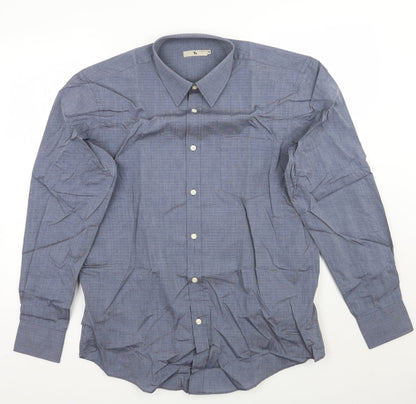 TU Mens Grey    Button-Up Size 16