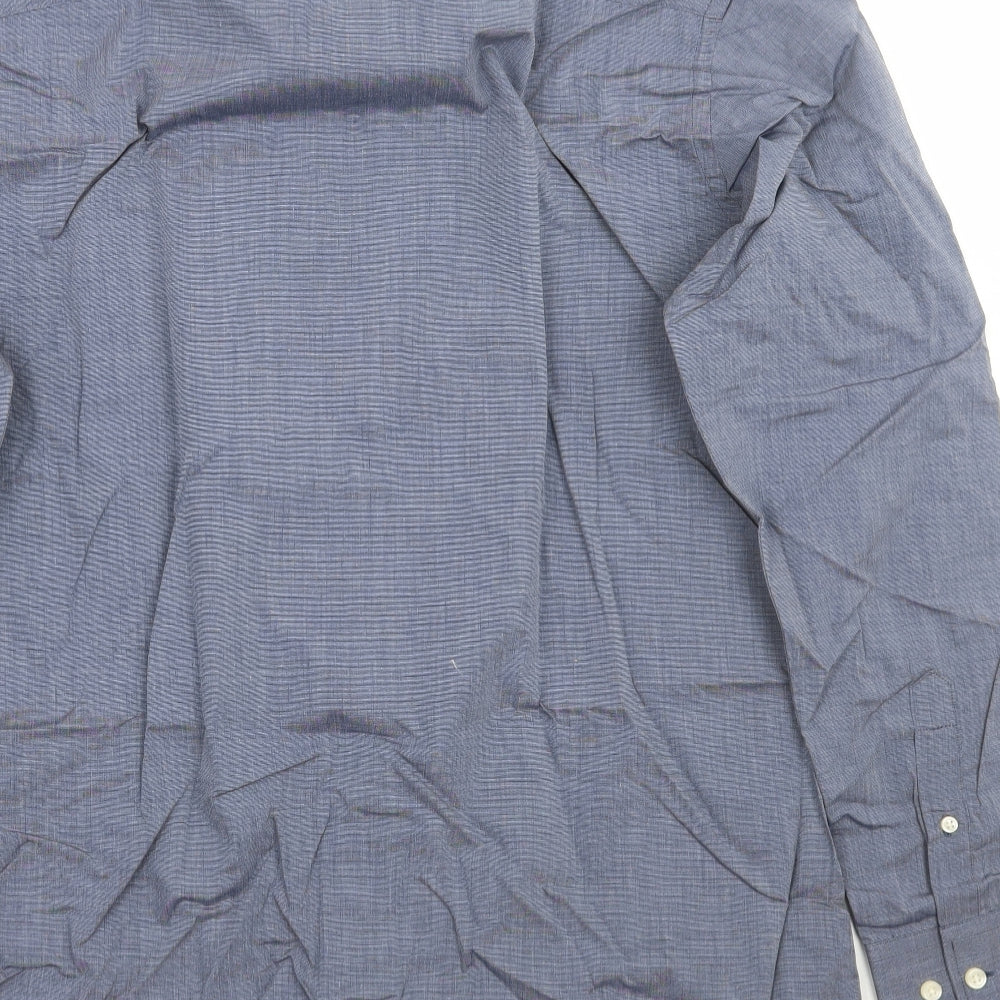 TU Mens Grey    Button-Up Size 16