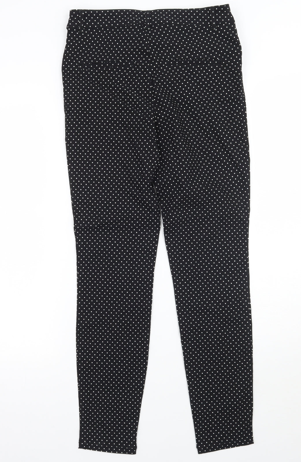 Yessica Womens Black Polka Dot  Trousers  Size 6 L27 in
