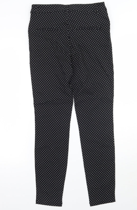 Yessica Womens Black Polka Dot  Trousers  Size 6 L27 in