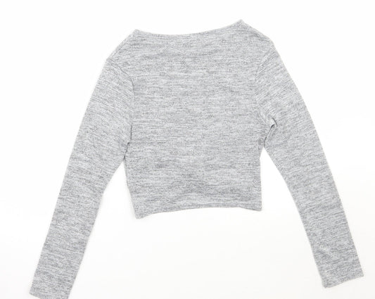 Newlook Girls Grey   Pullover Jumper Size 12 Years
