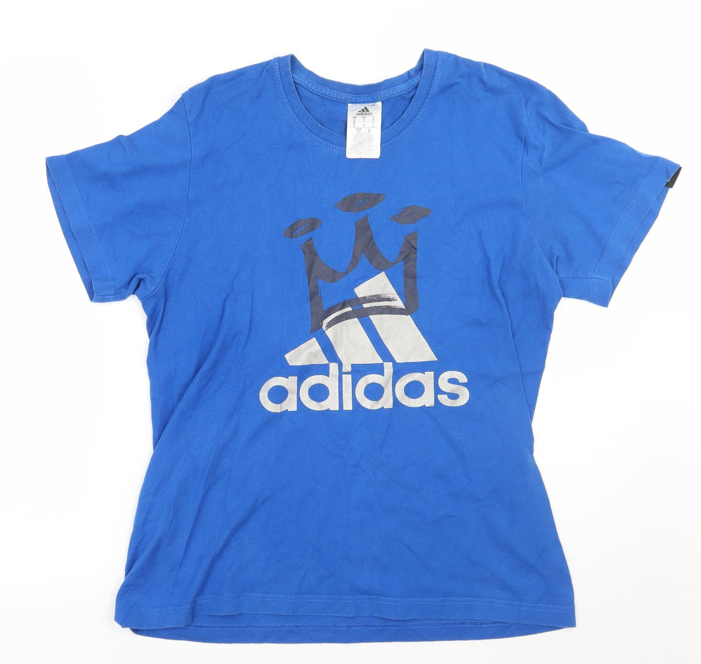 Mens UK Size S adidas Blue  T-Shirt