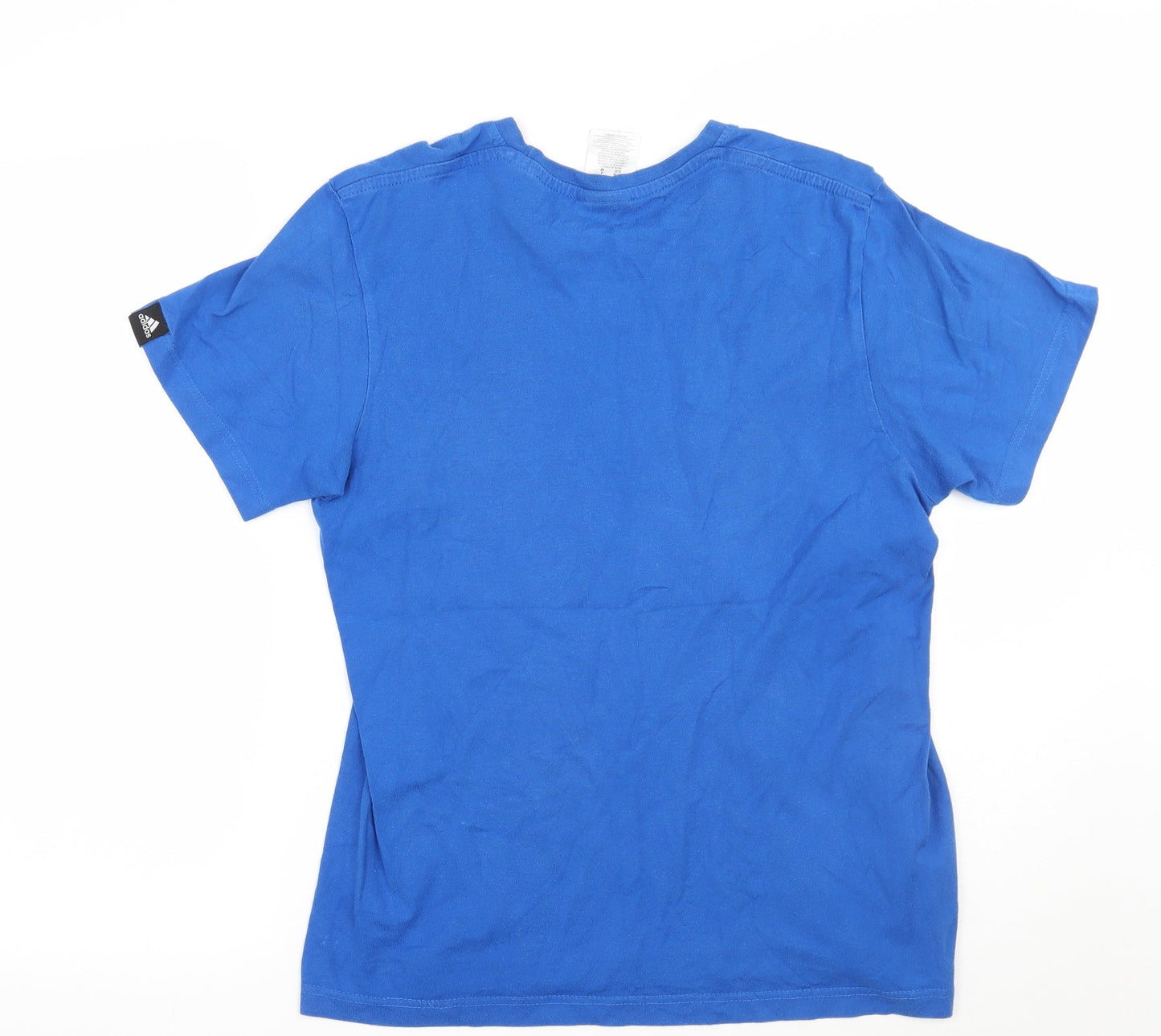 Mens UK Size S adidas Blue  T-Shirt