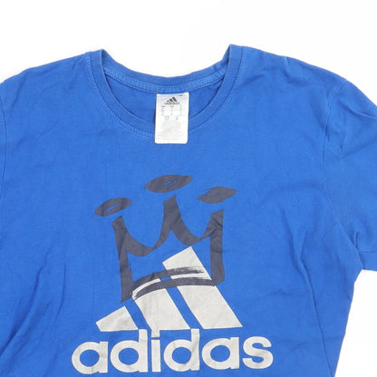 Mens UK Size S adidas Blue  T-Shirt