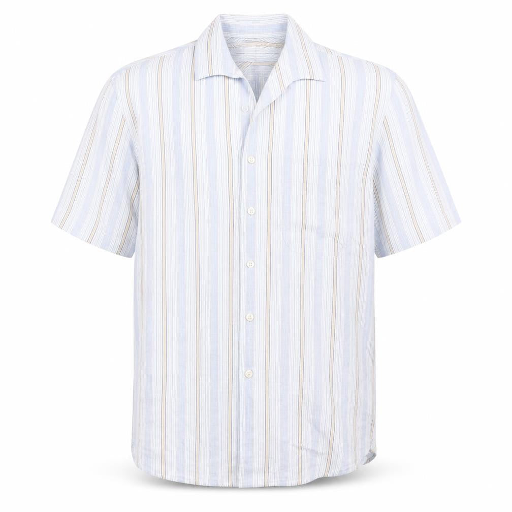 Mens UK Size M NEXT White  Button-Up Short Sleeve Casual Shirt