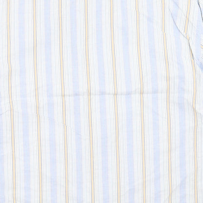 Mens UK Size M NEXT White  Button-Up Short Sleeve Casual Shirt