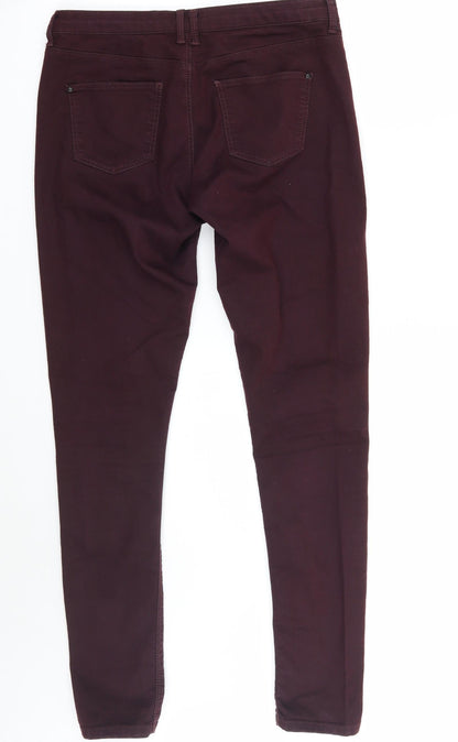 Topshop Womens Purple   Skinny Jeans Size 30 L28 in