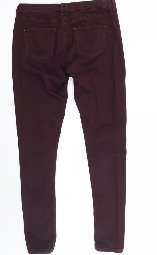 Topshop Womens Purple   Skinny Jeans Size 30 L28 in