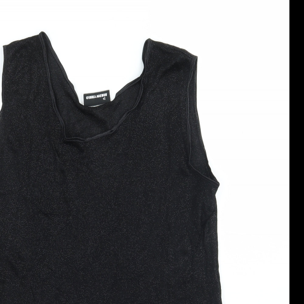 Womens UK Size 16 Gerry Weber Black Basic Tank