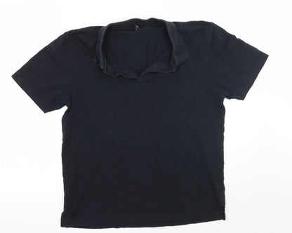 Donnay Mens Black    Polo Size M