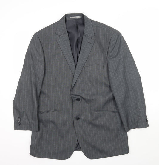 Mens UK Size 42 Burton Regular Grey Suit Jacket