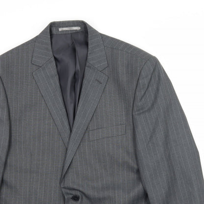 Mens UK Size 42 Burton Regular Grey Suit Jacket