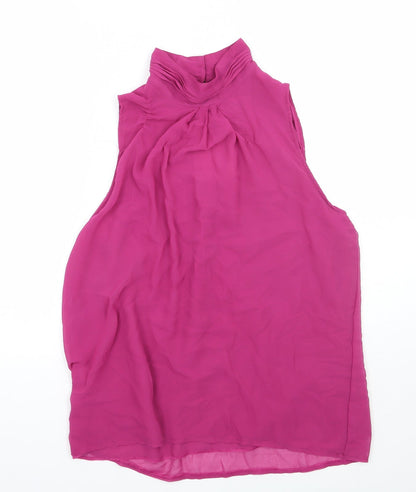 Womens UK Size M Preworn Purple Basic Blouse