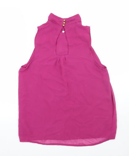 Womens UK Size M Preworn Purple Basic Blouse