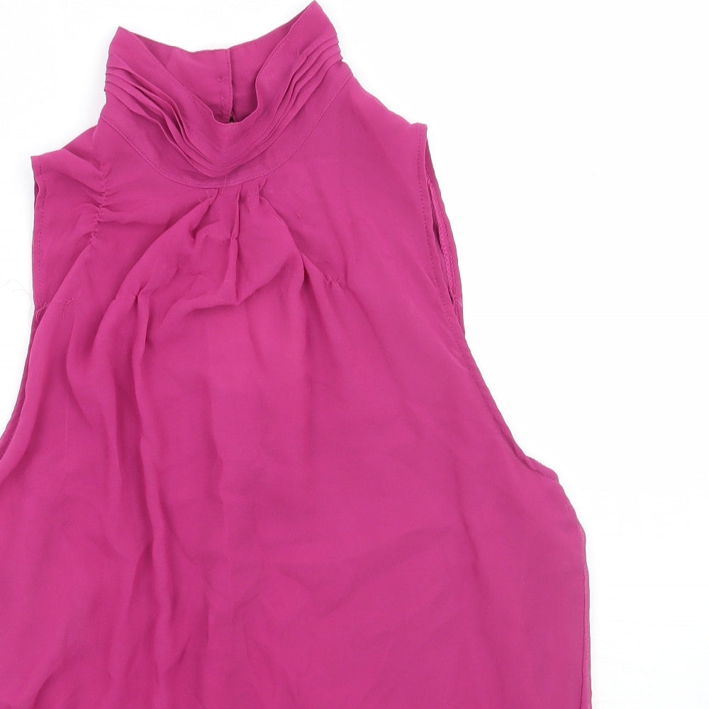 Womens UK Size M Preworn Purple Basic Blouse