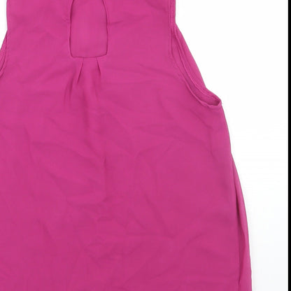 Womens UK Size M Preworn Purple Basic Blouse