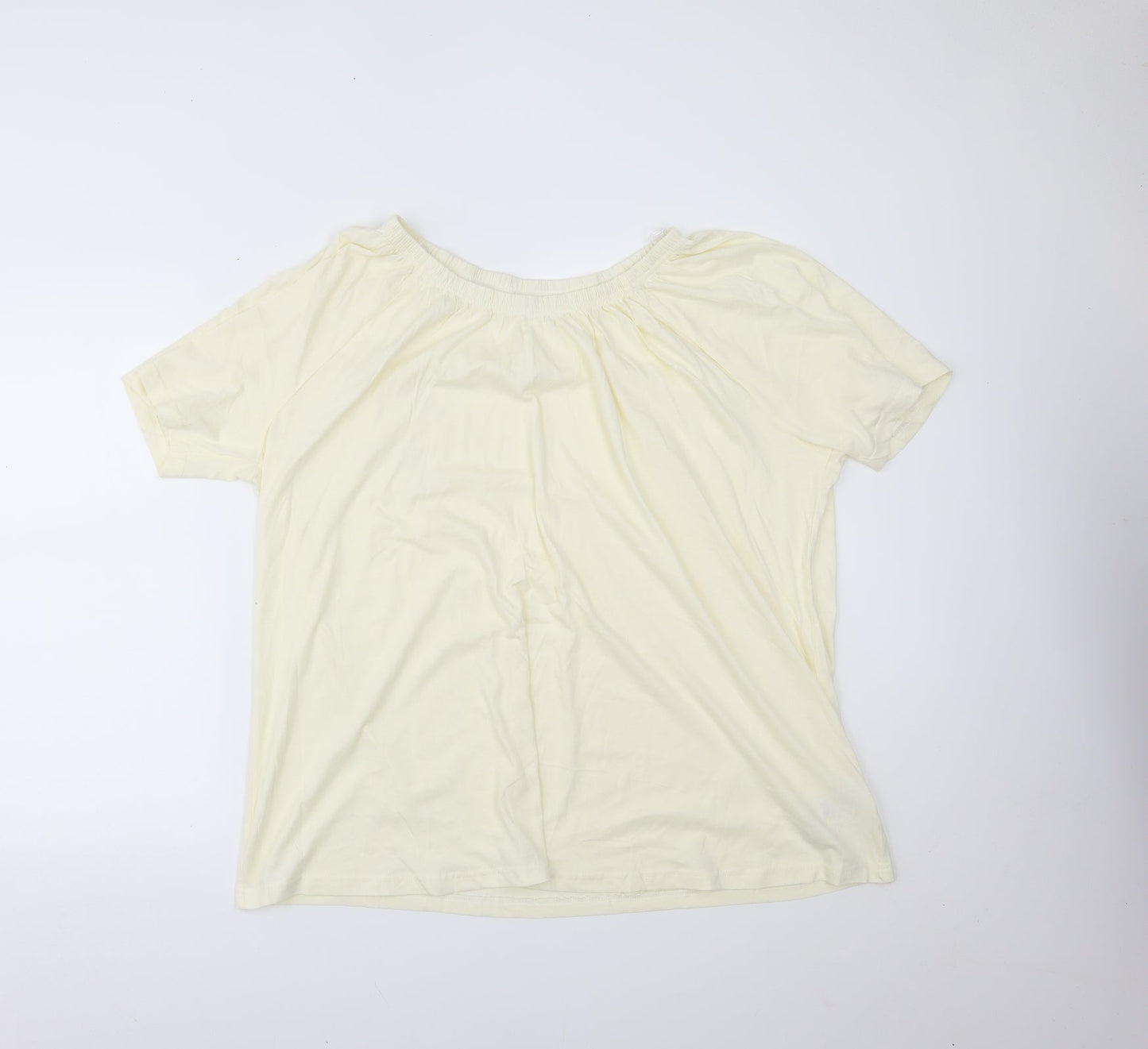 Womens UK Size XL BPC Yellow Basic Blouse